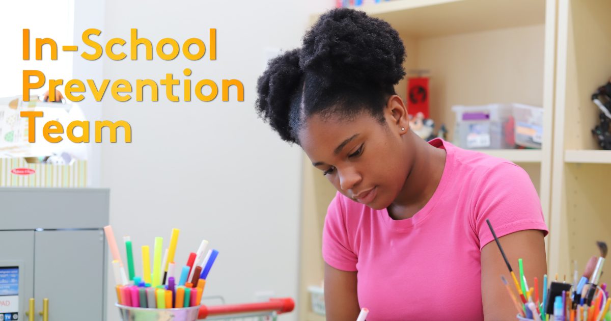 A student working on a classroom activity